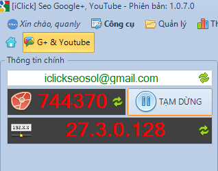 Ứng dụng Google+ tăng +, cmt, share cho link nội dung Google Plus