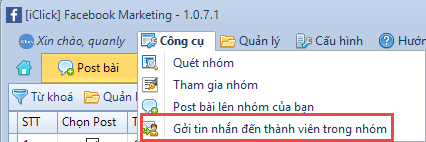 Phần mềm marketing fb miễn phí iClick