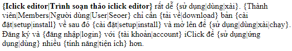 Công cụ spin nội dung iClick Editor