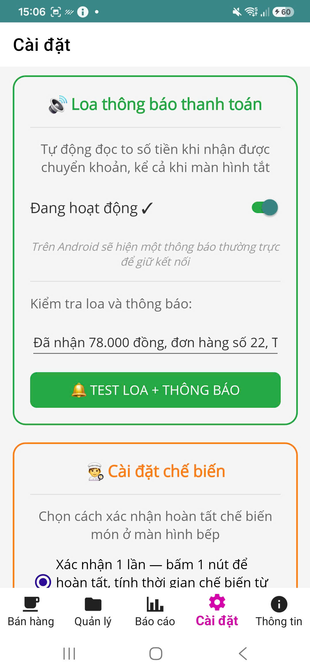 Phần mềm quản lý quán cà phê Coffee POS