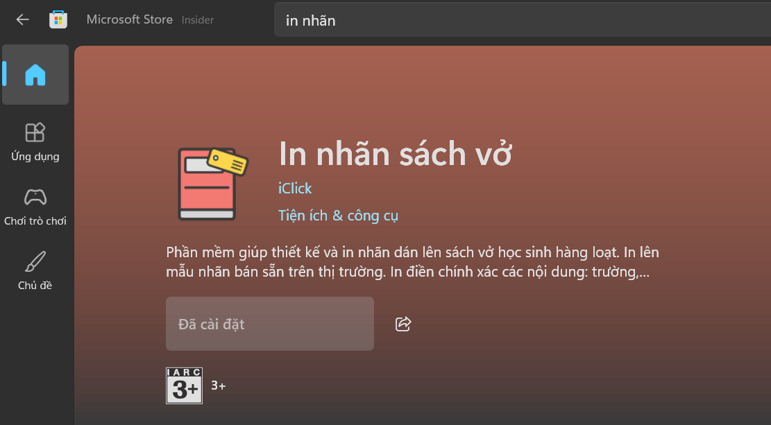 Phần mềm in nhãn sách vở học sinh hàng loạt
