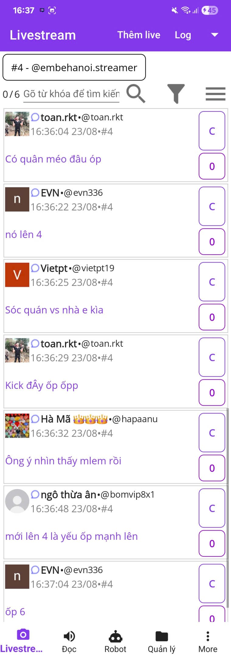 google đọc bình luận livestream trên tiktok